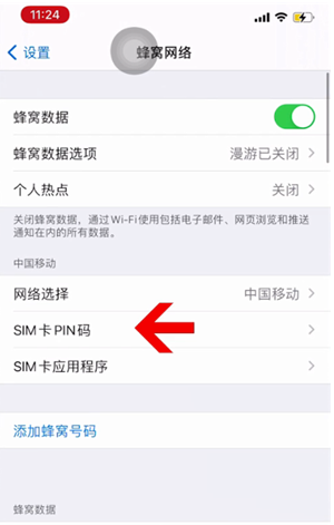 新华苹果14维修网分享如何给iPhone14的SIM卡设置密码 