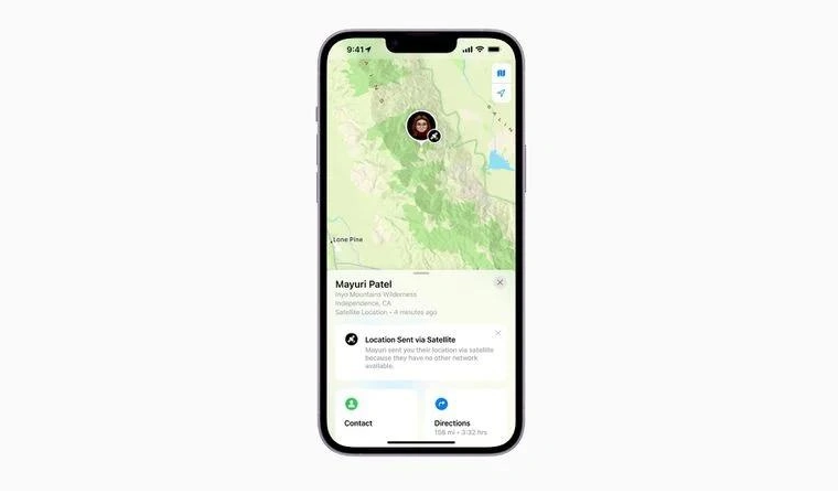 新华苹果14维修分享iPhone14系列中 FindMy功能通过卫星分享位置方法教程 