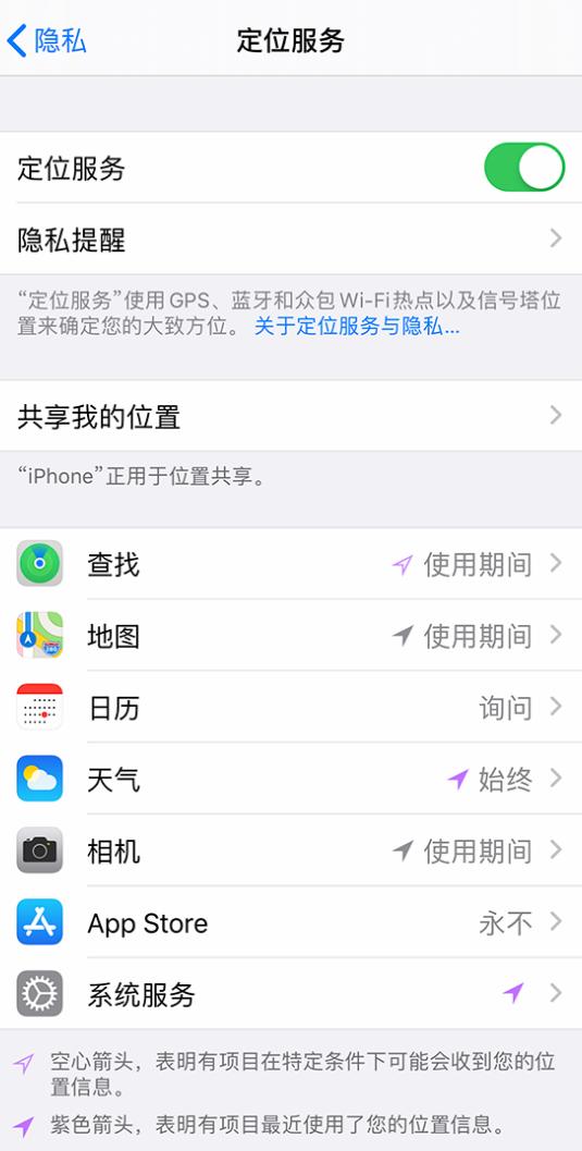 新华苹果手机维修分享iPhone 状态栏中时间显示为蓝色图标是什么情况 